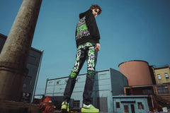 Razer | EVISU Daicock Print with Embroidery Carrot-Fit Jeans #2017 - 36