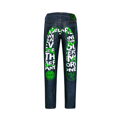 Razer | EVISU Daicock Print with Embroidery Carrot-Fit Jeans #2017 - 36